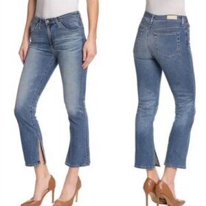 Adriano Goldschmied The Jodi High Rise Slim Flare Leg Crop Jeans Size 28